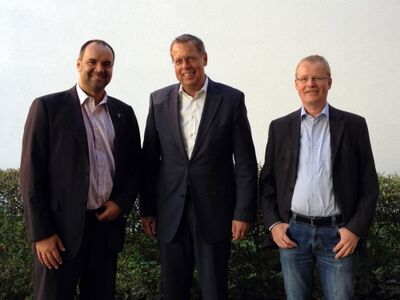 (v.l.n.r.: Matthias Schmidt, Reinhold Robbe, Marc Oliver Ram)