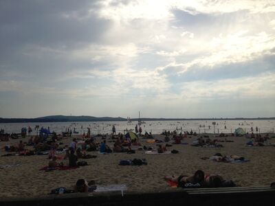 Strandbad Müggelsee - Baden bleibt hier unbedenklich. Trotz ADAC.