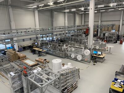 Blick in die Produktionshalle - "Jonas und Redmann" kommt mit mehr als 400 Arbeitsplätzen in den Bezirk.
