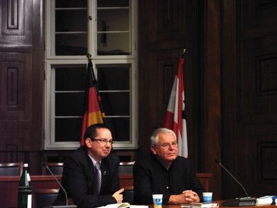 Treptower Gespräch mit dem früheren Ministerpräsidenten Berndt Seite